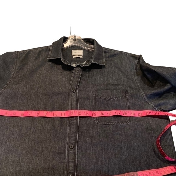 Frank & Oak Black Denim Button Down Shirt - Picture 7 of 10